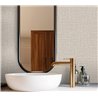 Papel pintado rafia beige claro ideal para baño o spa · Hera Eternity 211-3
