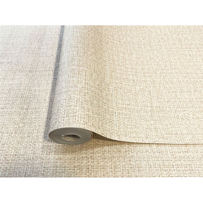 Papel pintado rafia beige claro ideal para baño o spa · Hera Eternity 211-3