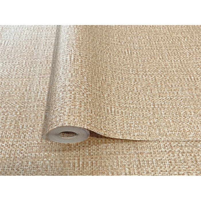 Strohgelbe japanische Tapete mit Bastgeflecht-Effekt · Hera Eternity 211-4