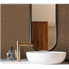 Japanese style dark brown raffia basketry wallpaper · Hera Eternity 211-8
