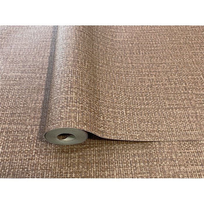 Papier peint style japonais marron foncé vannerie de raphia · Hera Eternity 211-8