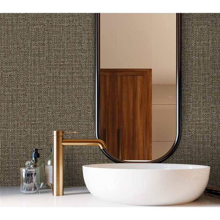 Dark graphite raffia texture wallpaper in modern Japanese style · Hera Eternity 211-11