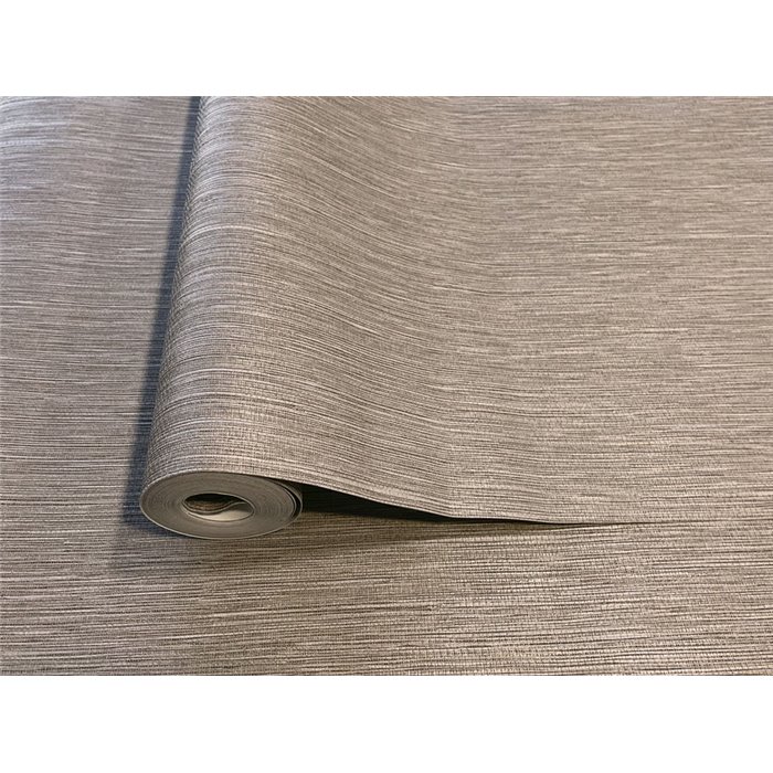 Papier peint vinyle raphia couleur graphite clair et or · Hera Eternity 212-3