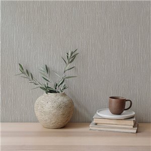 Vinyl raffia wallpaper greige and gold finish 2