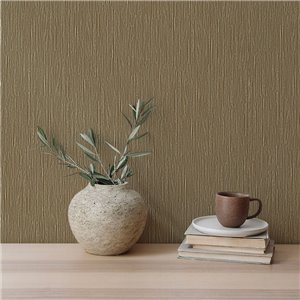 Papel pintado vinílico marrón imitación rafia 2