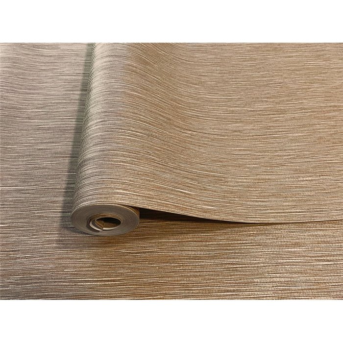 Vinyl wallpaper brown imitation raffia · Hera Eternity 212-13