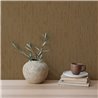 Papier peint vinyle marron cuivré texture raphia · Hera Eternity 212-14