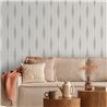 Grey ikat stripes style wallpaper · Hera Eternity 213-2