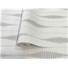 Grey ikat stripes style wallpaper · Hera Eternity 213-2