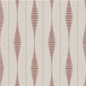 Terracotta color striped pattern ikat wallpaper
