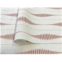 Ikat-Tapete mit Streifenmuster in Terrakotta · Hera Eternity 213-3