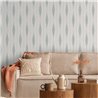 Blue-green striped design ikat wallpaper · Hera Eternity 213-4