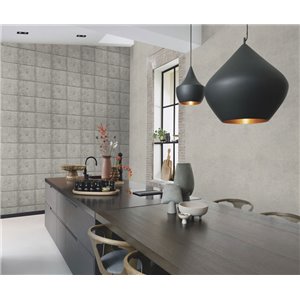 Stucco Effect Light Grey Wallpaper 2