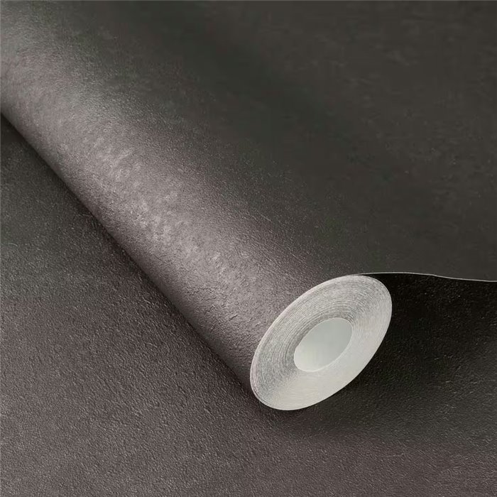 Dunkeltaupegraue Stuckeffekt-Tapete · Rasch Factory V 315189