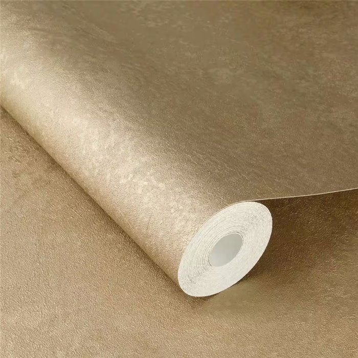 Papel pintado efecto estuco metálico dorado · Rasch Factory V 315196