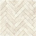 Papel pintado ladrillos espiga blanco roto · Rasch Factory V 499117