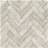 Herringbone Stone Effect Wallpaper Light Grey