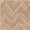 Papel pintado efecto ladrillo espiga beige