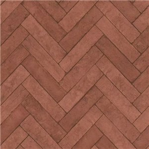 Papel pintado ladrillo espiga marrón