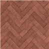 Papier peint brique chevrons marron