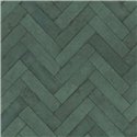 Herringbone Brick Green Wallpaper · Rasch Factory V 499155