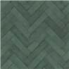 Herringbone Brick Green Wallpaper