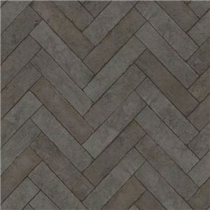 Herringbone Brick Wallpaper Dark Grey