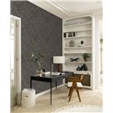 Papel pintado espiga ladrillo gris oscuro · Rasch Factory V 499162