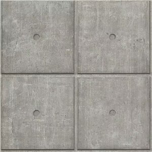Papier peint effet béton gris