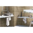 Brown Concrete Panel Effect Wallpaper · Rasch Factory V 499445