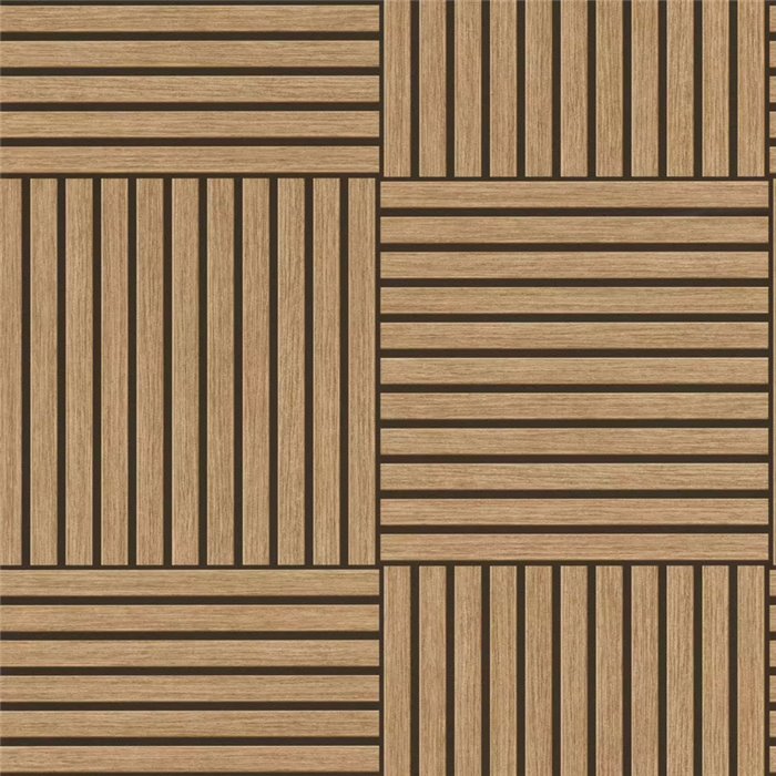 Tapete mit geometrischen Holzlatten · Rasch Factory VI 417173