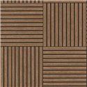 Papel pintado diseño lamas madera cuadrícula marrón · Rasch Factory VI 417180