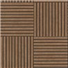 Wallpaper Wood Slat Square Pattern Brown