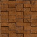 3D Blocks Rust Brown Wallpaper · Rasch Factory VI 497120