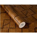 3D Blocks Rust Brown Wallpaper · Rasch Factory VI 497120