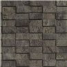 Papier peint blocs 3d gris foncé