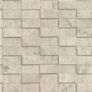 3D Block Design Wallpaper Beige