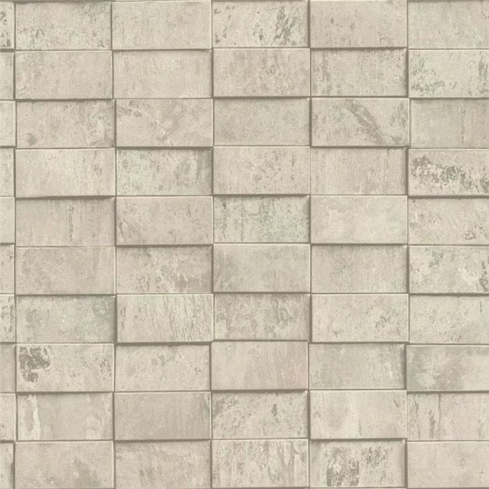 3D Block Design Wallpaper Beige · Rasch Factory VI 497151