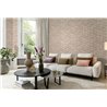 Papel pintado diseño bloques 3D beige · Rasch Factory VI 497151