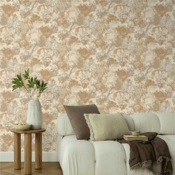 Tapete mit Mineral-Effekt Beige und Grau · Rasch Factory VI 497236