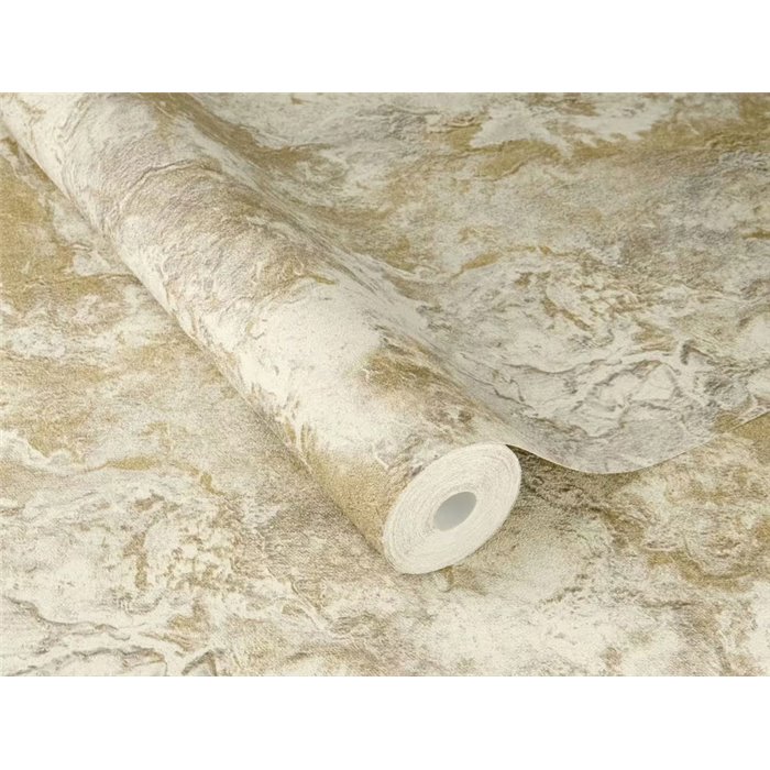 Tapete mit Mineral-Effekt Beige und Grau · Rasch Factory VI 497236