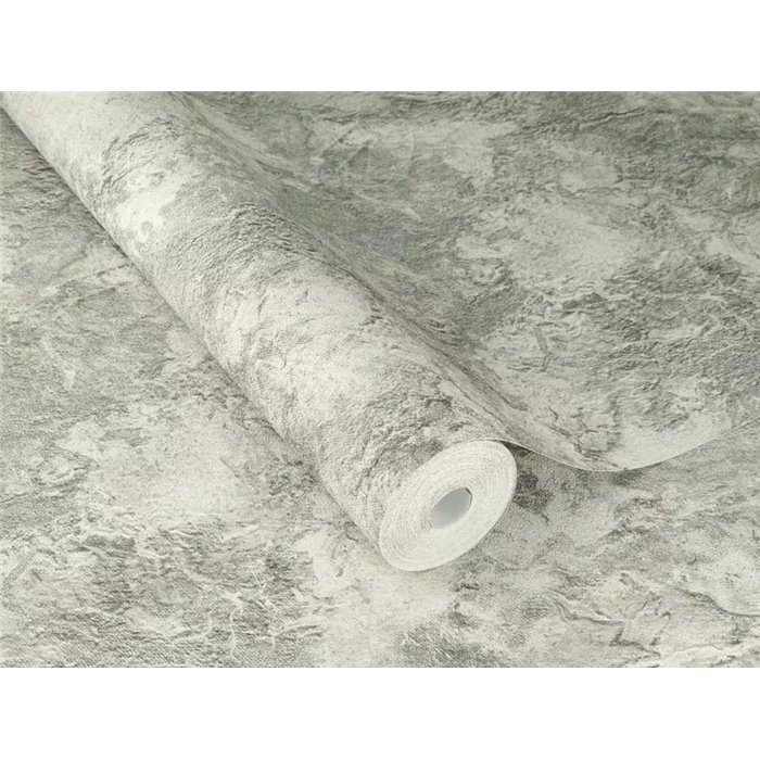 Papel pintado aspecto estuco gris · Rasch Factory VI 497243