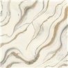 Marble White Golden Wave Wallpaper