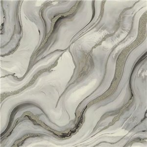 Tapete Achat-Design Grau mit Glitzer