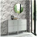 Tapete Achat-Design Grau mit Glitzer · Rasch Factory VI 497625