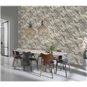 Tapete Achat-Design Grau mit Glitzer · Rasch Factory VI 497625