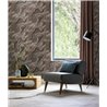 Papel pintado mármol ondas dorado gris · Rasch Factory VI 497656