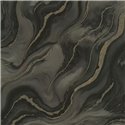 Dark Grey Liquid Marble Wallpaper with Gold Glitter · Rasch Factory VI 497663