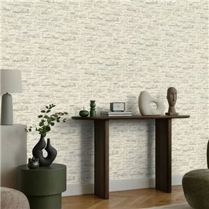 Papel pintado ladrillo blanquecino 2