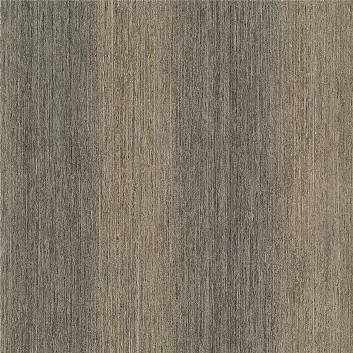 Papel pintado efecto fibras naturales de rayas en tonos beige y gris · Rasch Noble Zen 435023